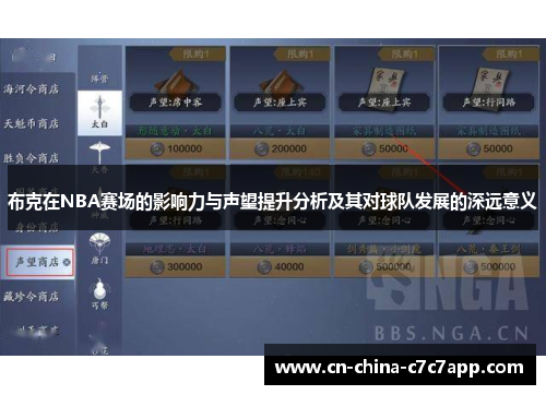 布克在NBA赛场的影响力与声望提升分析及其对球队发展的深远意义 布克在NBA赛场的影响力与声望提升分析及其对球队发展的深远意义